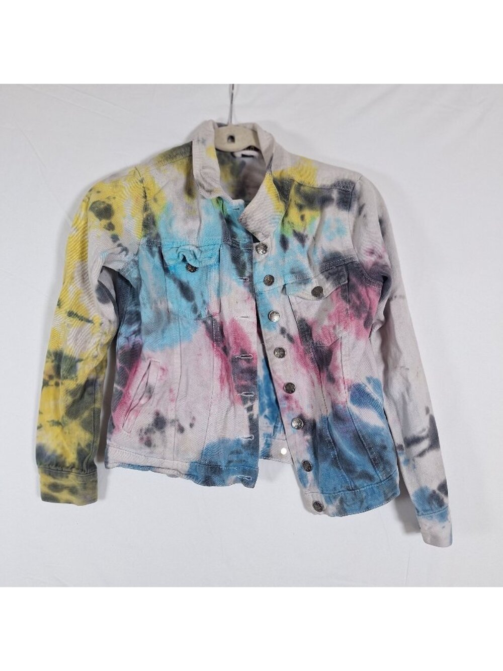 Taxi Tye Dye Jean Jacket size small
